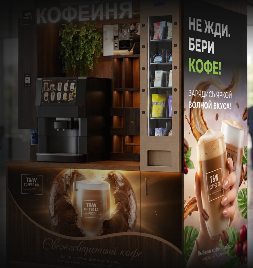 Современная кофейная станция Take and Wake